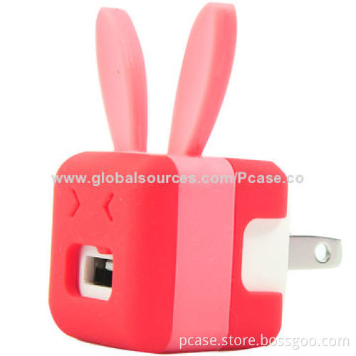 USB Adapter, Cover with Eco-friendly Silicone Material, Suitable for iPhone and iPad